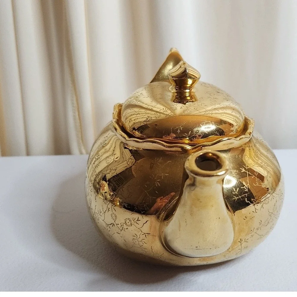 Knox Imperial Gold Luster 3pc Tea Set